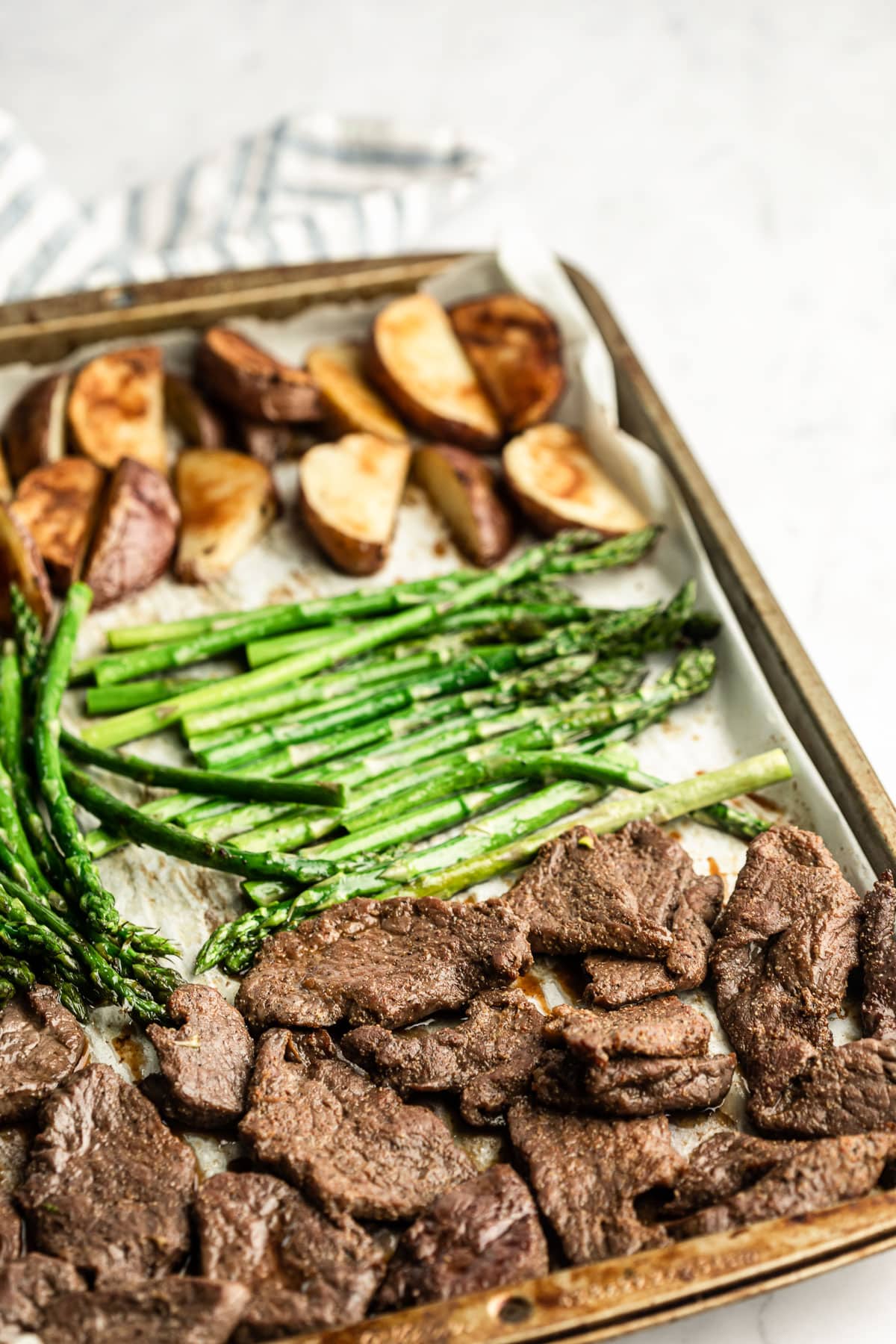 Easy Sheet Pan Steak Dinner - The Whole Cook