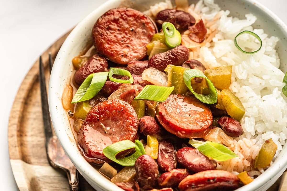 One Pot Red Beans and Rice - Iowa Girl Eats