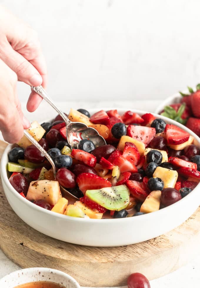 Fruit Salad With Lemon Poppy Seed Dressing The Whole Cook