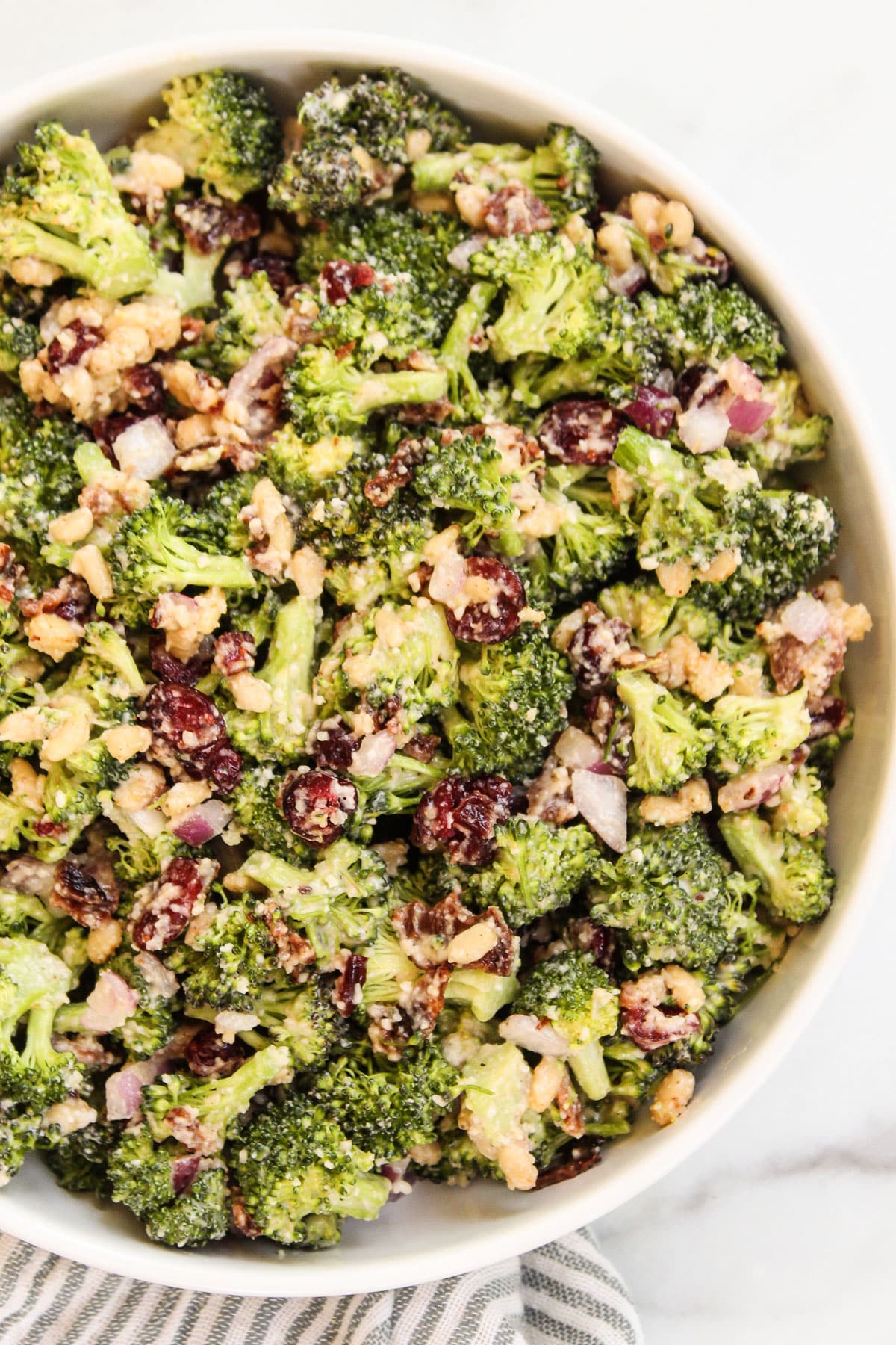 Parmesan Broccoli Salad - The Whole Cook