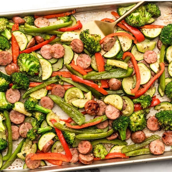 Sheet Pan Sausage with Zucchini and Broccoli The Whole Cook