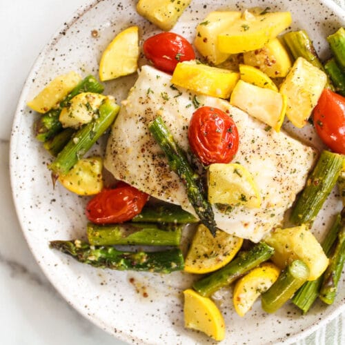 Easy Baked Halibut with Vegetables - The Whole Cook