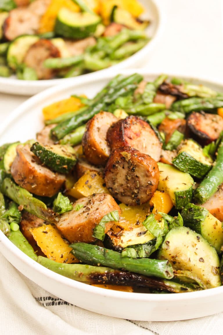 Air Fryer Sausage with Vegetables The Whole Cook