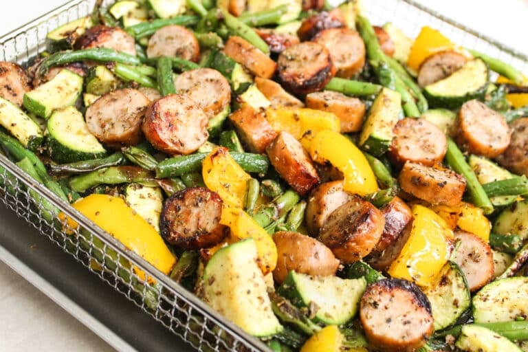 Air Fryer Sausage with Vegetables The Whole Cook