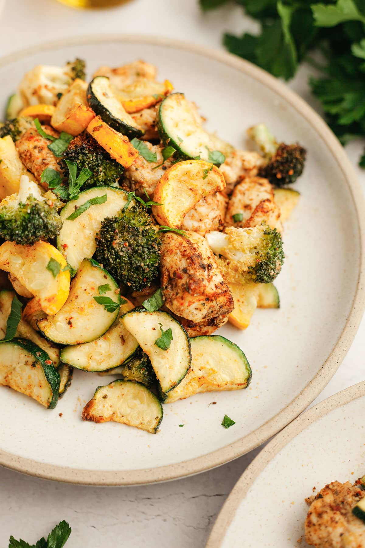 Healthy Air Fryer Chicken and Veggies