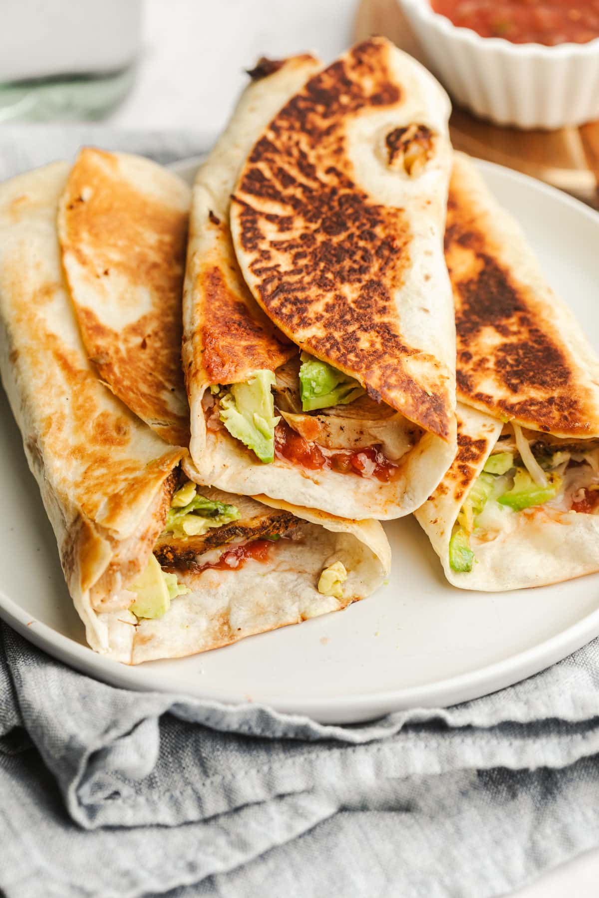 Grilled Avocado Chicken Wraps - The Whole Cook