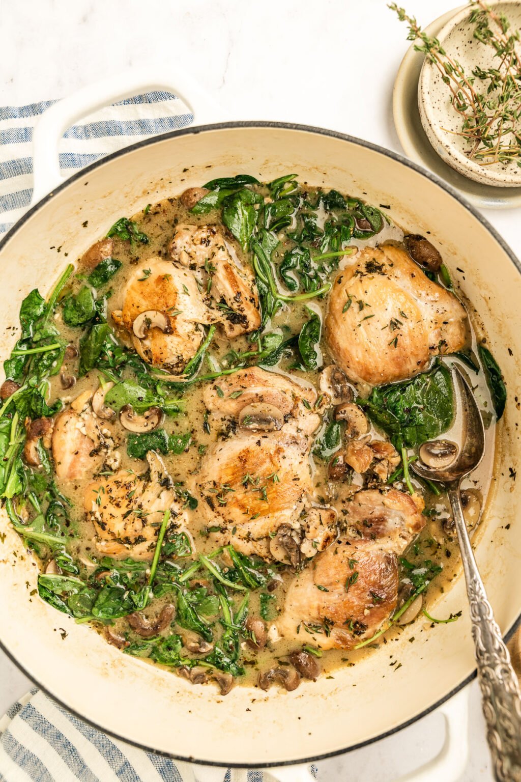 Creamy Herb Mushroom Chicken - The Whole Cook