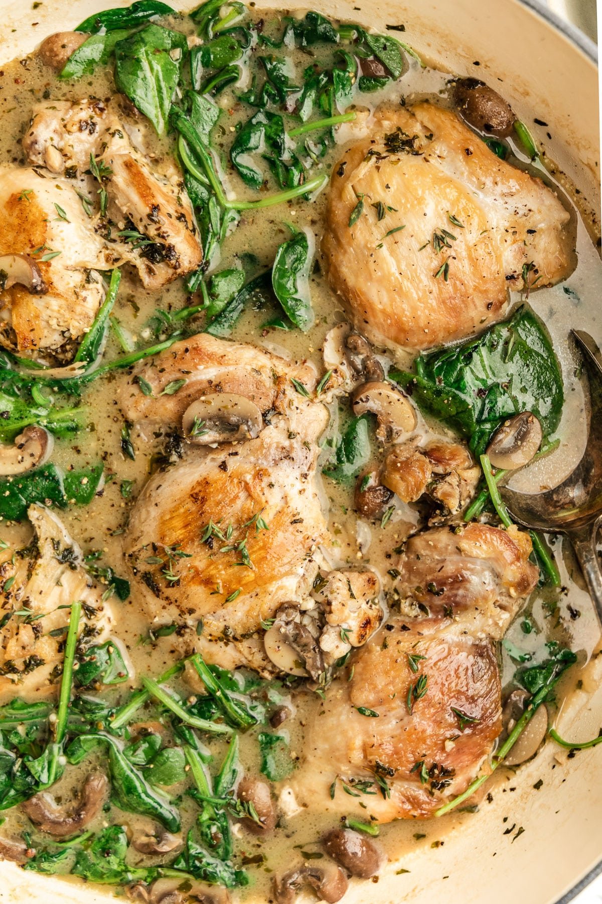 Smothered Chicken with Gravy and Herbs {Paleo, Whole30} 