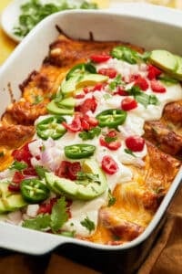 Easy Chicken Enchiladas