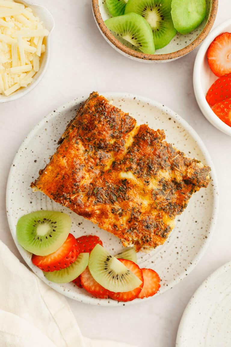 Low Carb Sausage Cheddar Breakfast Casserole - The Whole Cook