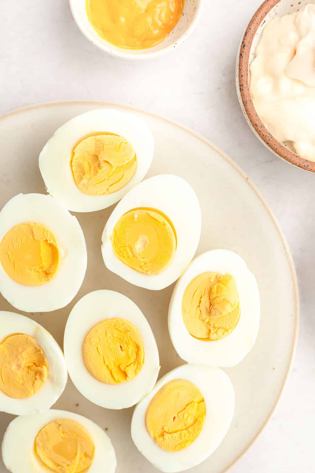 Closeup Deviled Boiled Eggs Paprika 4k Stock Photo 2367385247