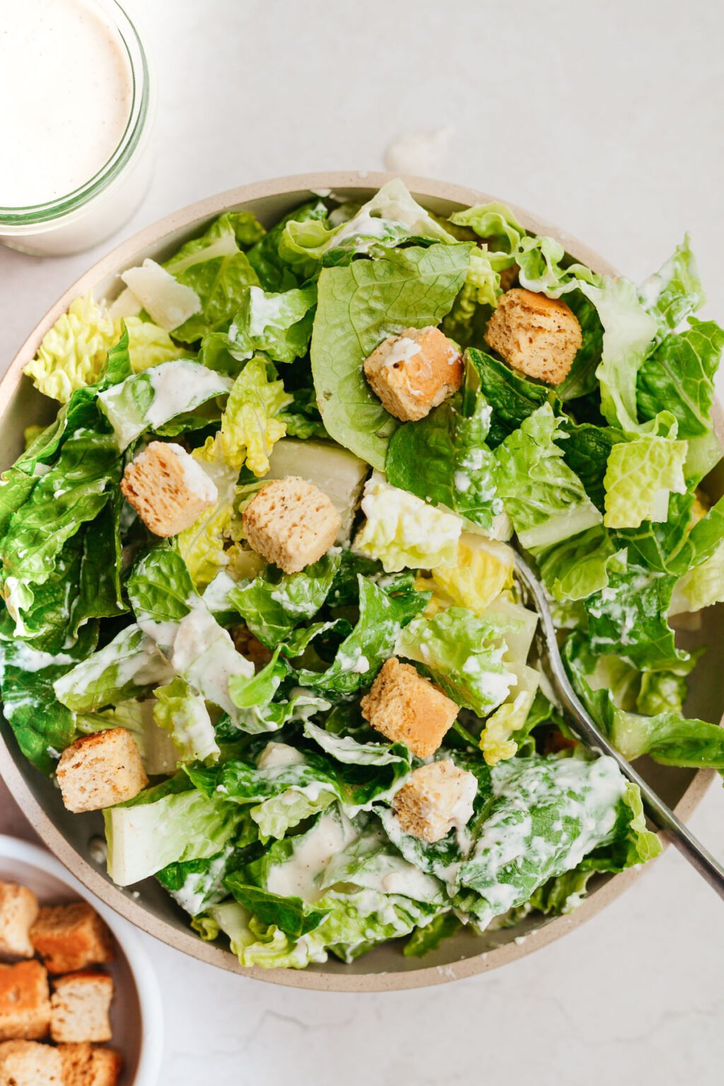 Easy Healthy Caesar Salad Dressing (without Anchovies) The Whole Cook