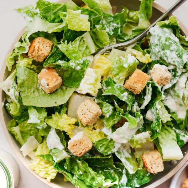 Easy Healthy Caesar Salad Dressing (without Anchovies) The Whole Cook