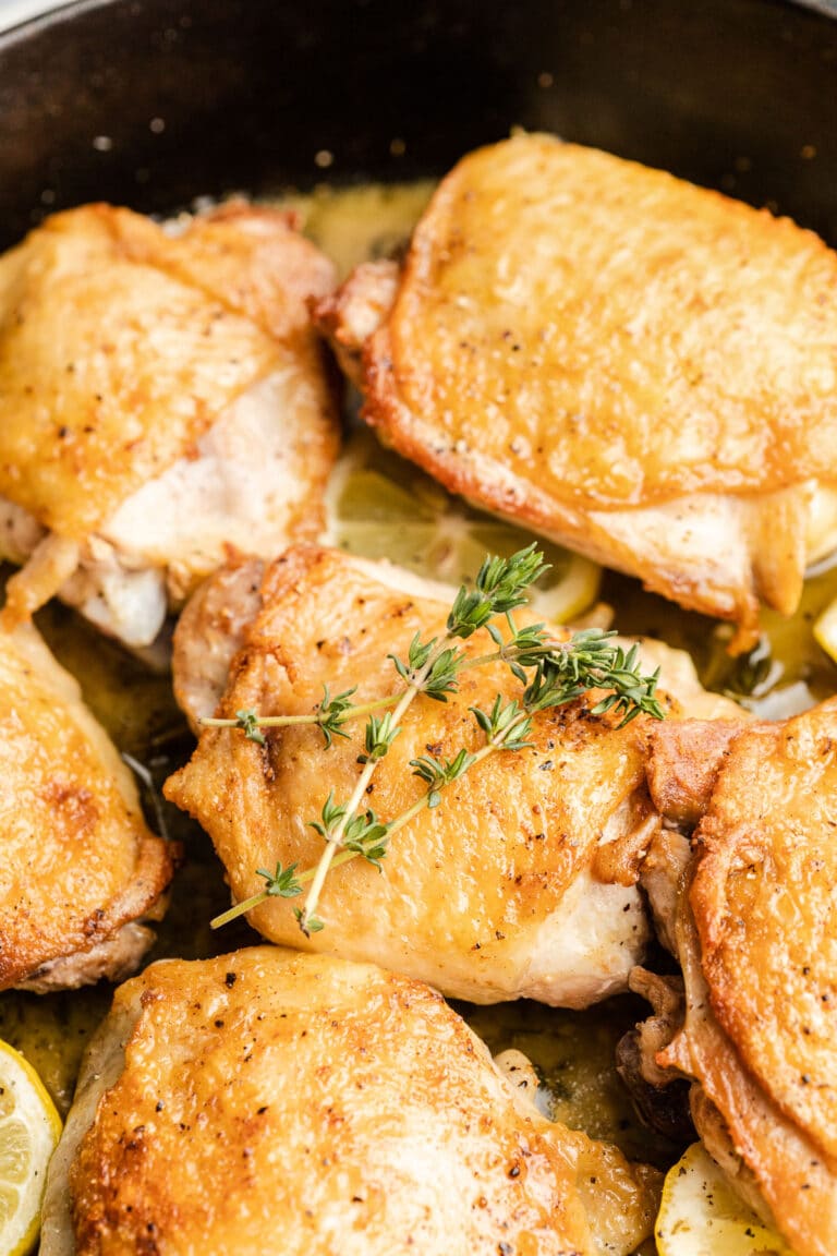Oven Baked Lemon Chicken Thighs (BoneIn or Boneless) The Whole Cook