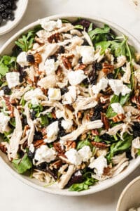 Blueberry Goat Cheese Salad with Chicken