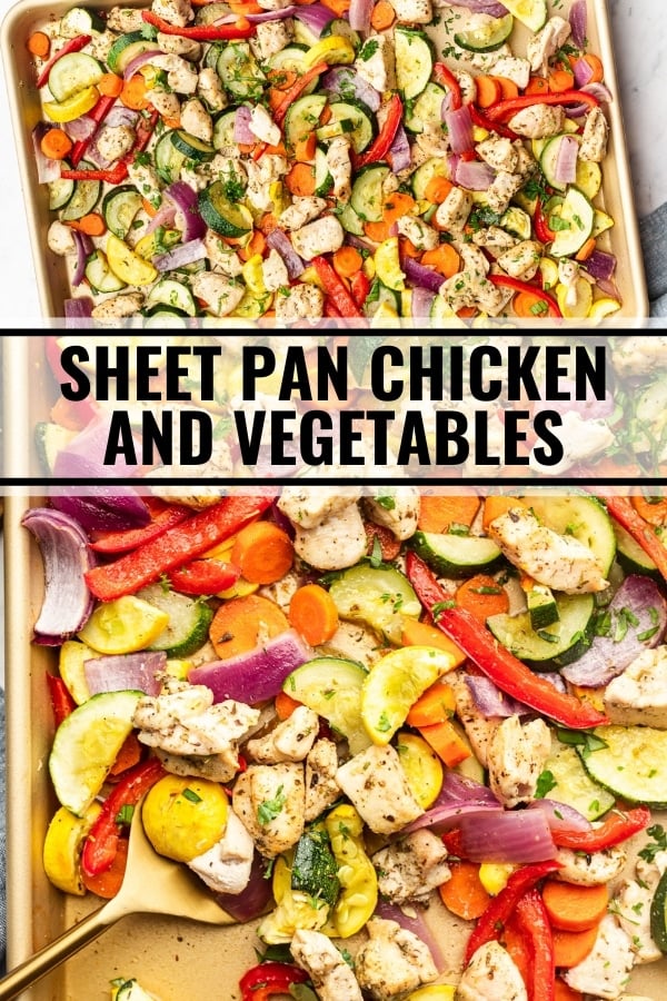 Sheet Pan Chicken and Rainbow Vegetables - The Whole Cook