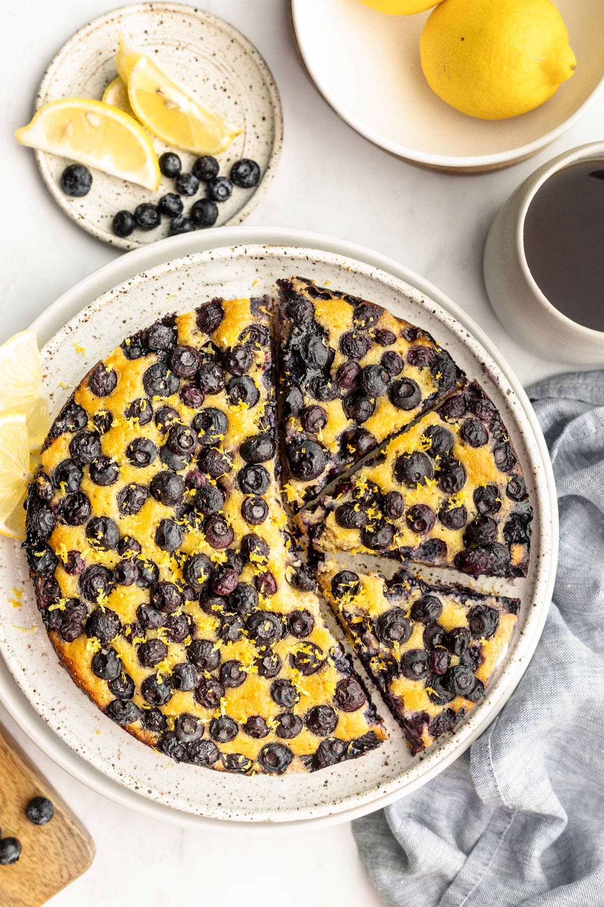 Flourless Lemon Blueberry Almond Cake - The Whole Cook