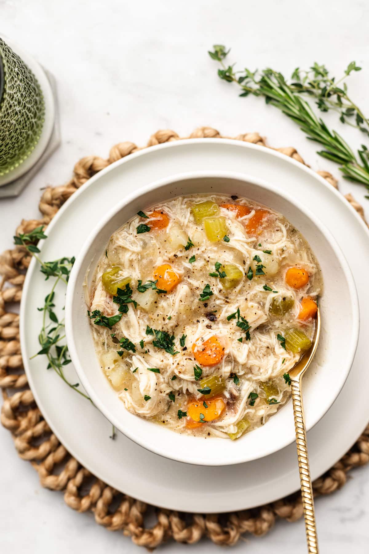 Slow Cooker Whole Chicken Soup Recipe (Hearty)