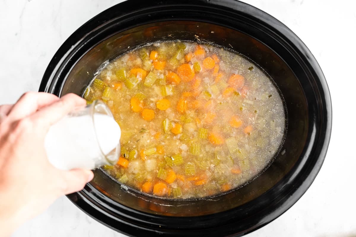 Healthy Slow Cooker Creamy Chicken Casserole Recipe • The Healthy Toast