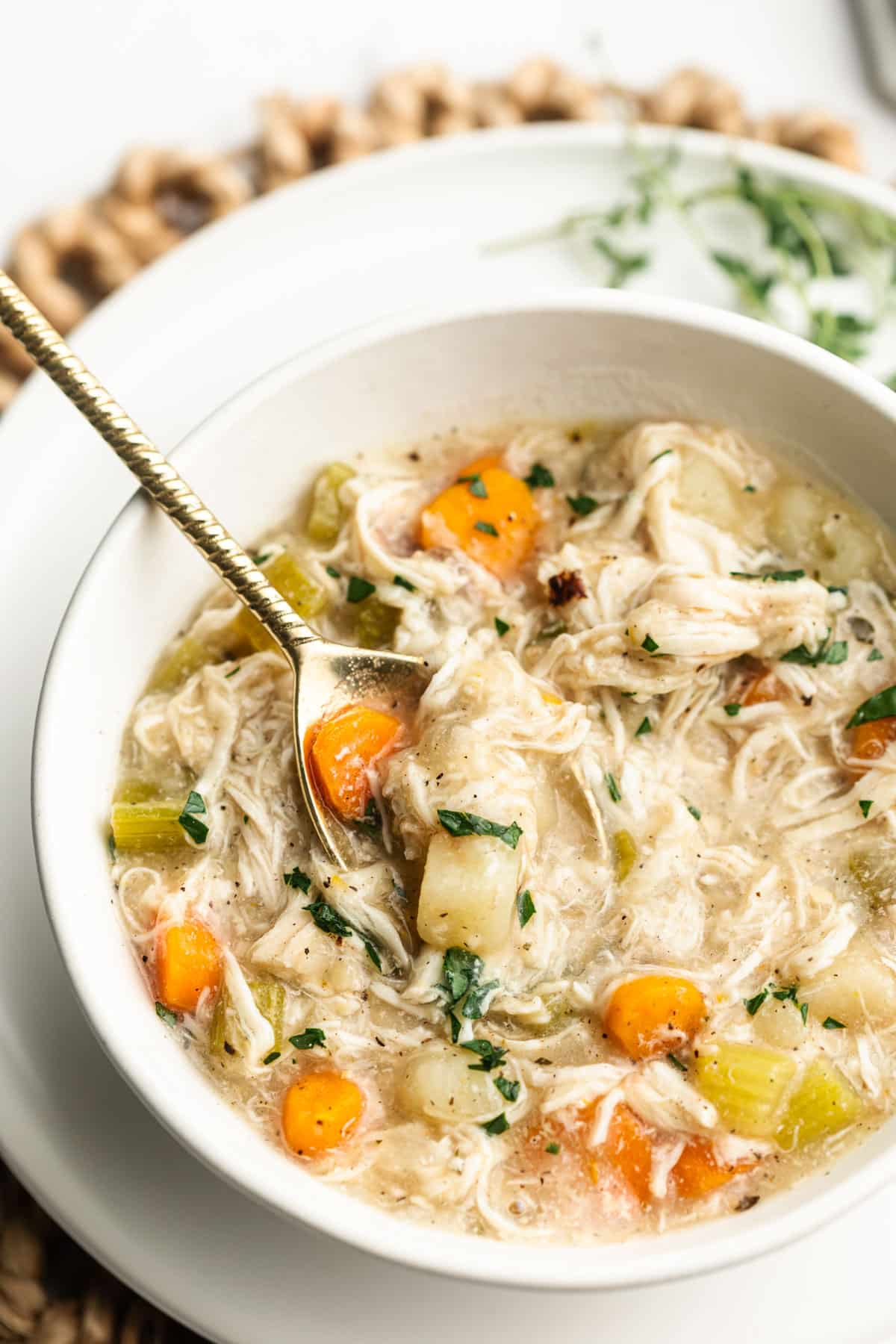 Healthy Slow Cooker Creamy Chicken Casserole Recipe • The Healthy