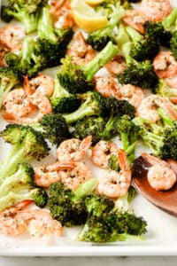 Sheet Pan Greek Shrimp and Broccoli