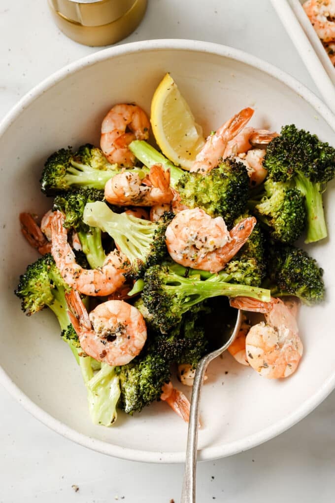 Sheet Pan Greek Shrimp and Broccoli - The Whole Cook