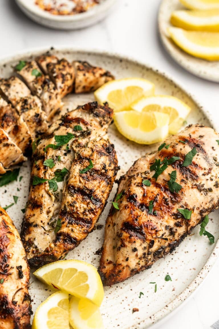 Lemon Herb Marinated Grilled Chicken - The Whole Cook