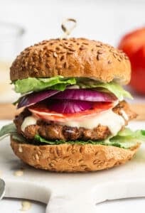 Juicy Grilled Dijon Turkey Burgers