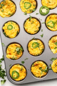 Salsa Chicken Egg Muffins (Low Carb + Dairy Free)