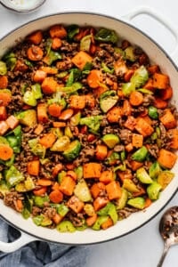 Ground Beef and Sweet Potato Skillet