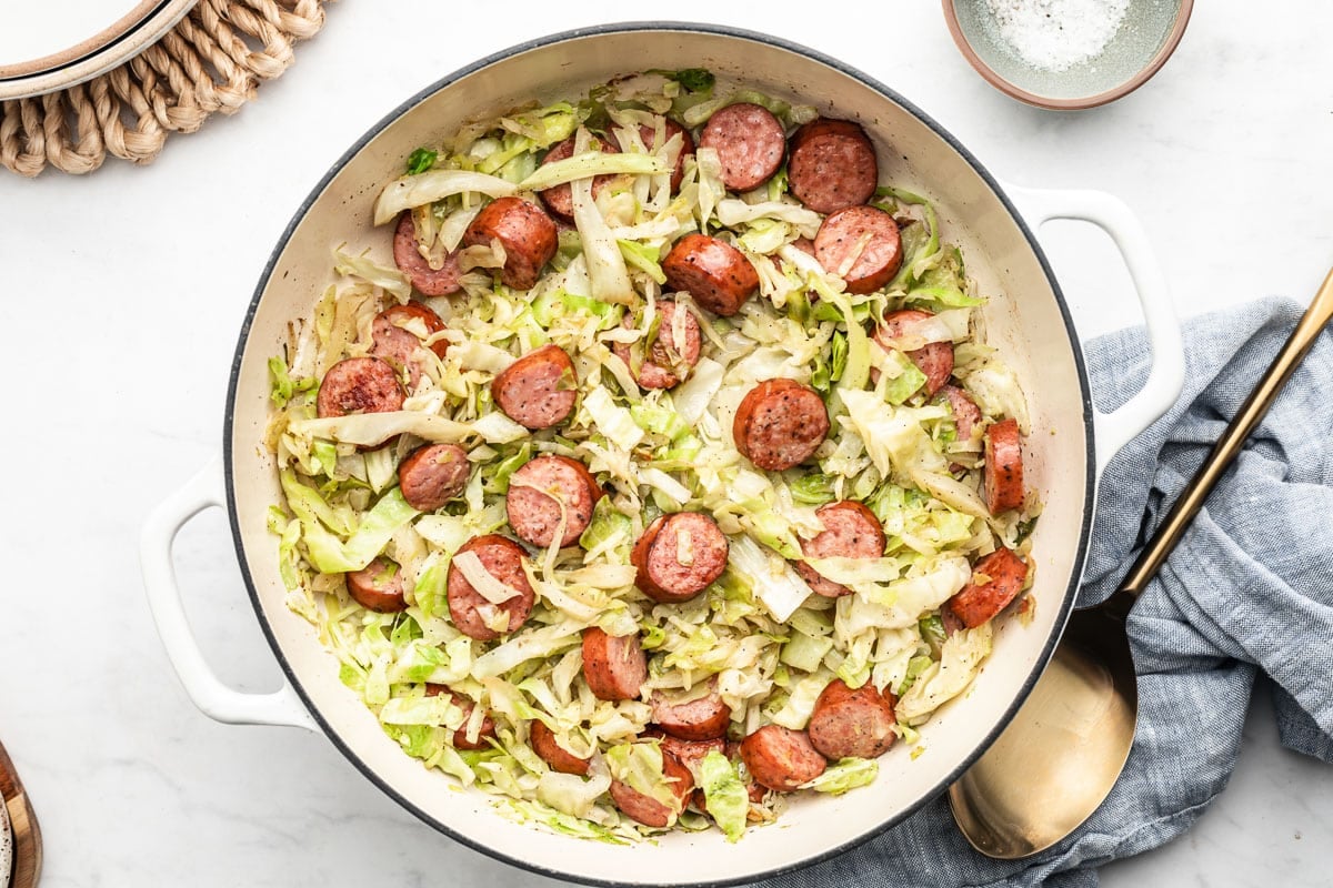 Easy Sausage and Cabbage Skillet