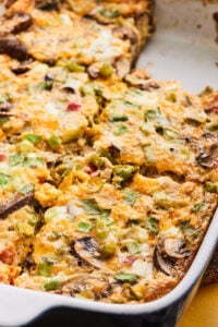 Low Carb Sausage Veggie Breakfast Casserole